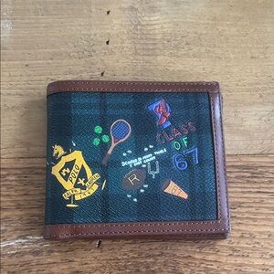 Polo plaid wallet